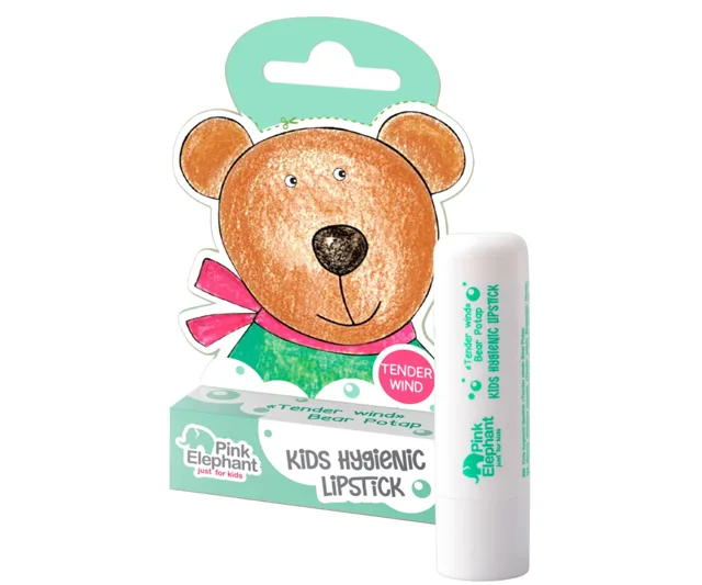 Dětský balzám na rty Pink Elephant Medvídek Potap - 3,6 g