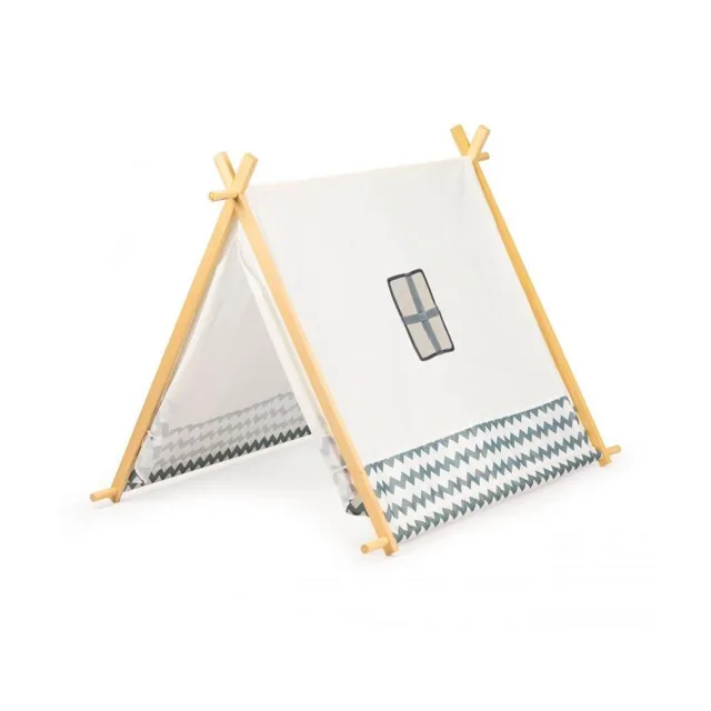 Dětský stan teepee s dřevěnou konstrukcí