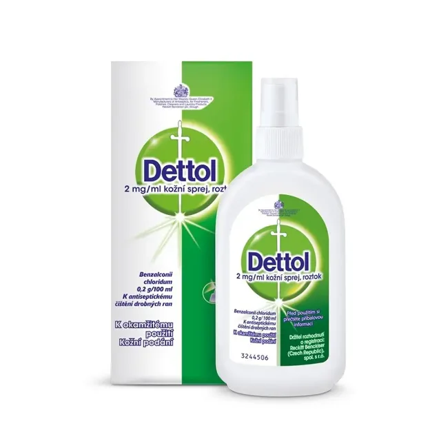 DETTOL 0,2 % ANTISEPTICKÝ SPREJ DRM 0,2% DRM SPR SOL 1X100ML