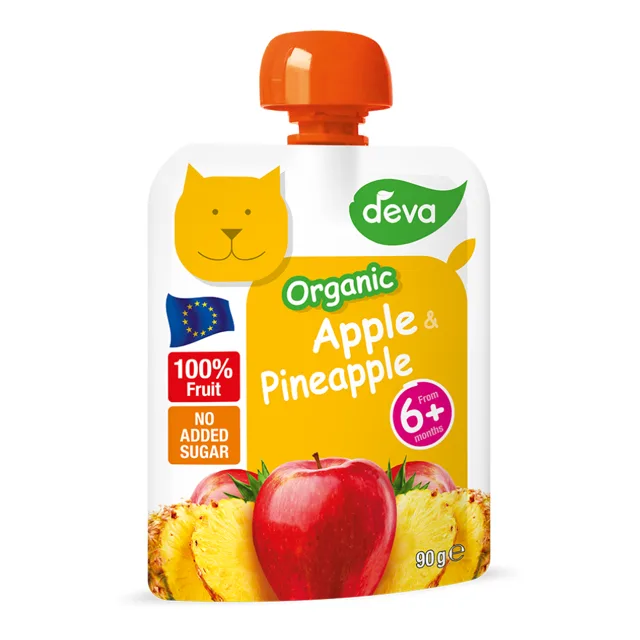Deva BIO Ovocná kapsička jablko a ananas 6m+ 90 g