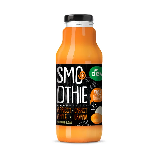 Deva Smoothie Jablko, banán, meruňka, mrkev 300 ml