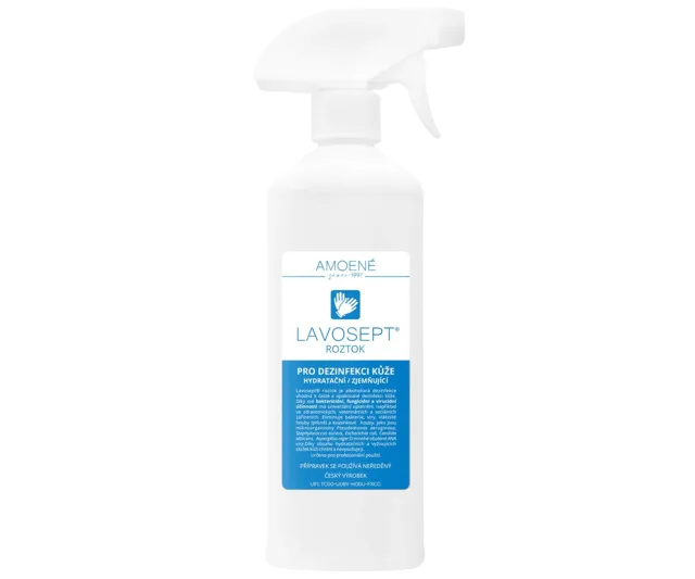 Dezinfekce kůže s rozprašovačem Amoené Lavosept - citron - 500 ml (0131C2M500P) + dárek zdarma