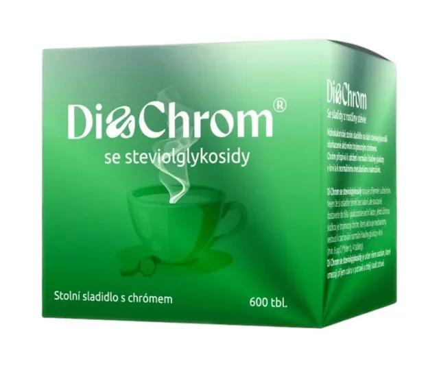 Di Chrom se steviolglykosidy stolní sladidly 600 tbl