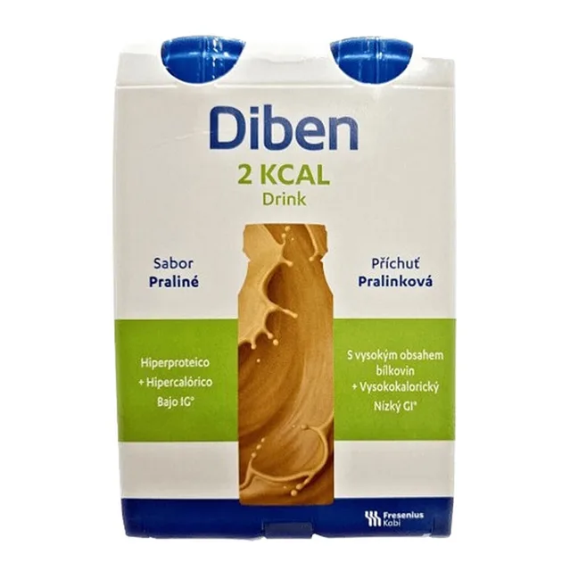 DIBEN 2 kcal Drink pralinka 4 x 200 ml