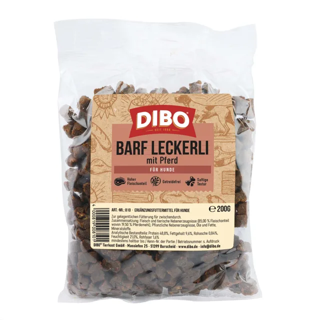 DIBO BARF Pamlsky s koňským  - 200 g