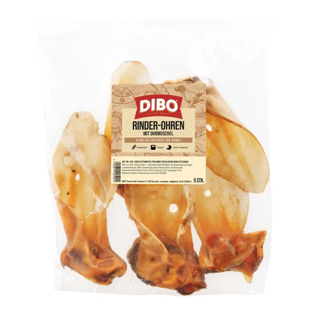 DIBO hovězí uši s chrupavkou - 350 g