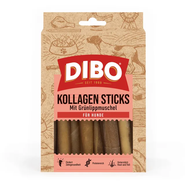 DIBO kolagenové tyčinky se slávkou zelenoústou - 150 g