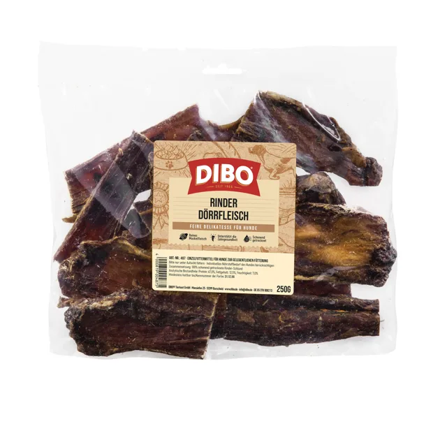 Dibo sušené hovězí maso - Výhodné balení: 2 x 250 g (500 g)