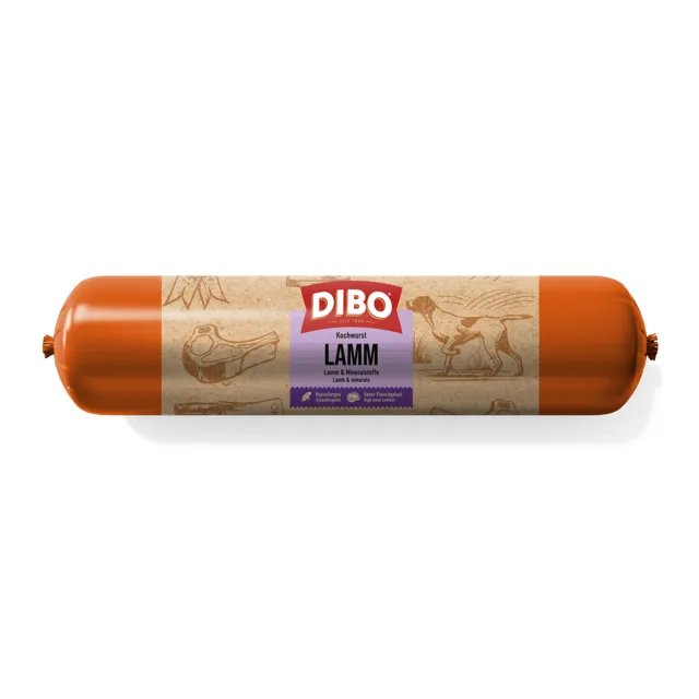 DIBO vařená klobása bez přísad 10 × 800 g - jehněčí