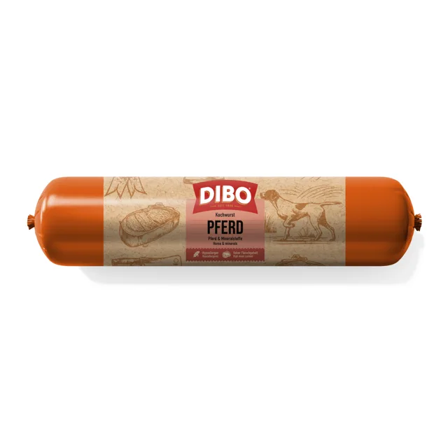 DIBO vařená klobása bez přísad 10 × 800 g - koňské