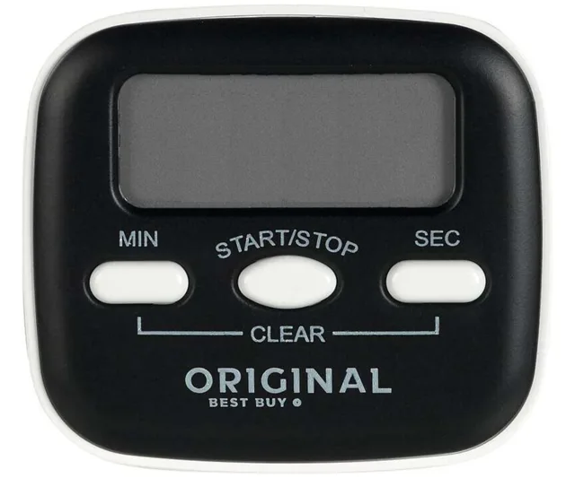 Digitální časovač/minutka Original Best Buy s magnetem - černo-bílá (P005022) + dárek zdarma