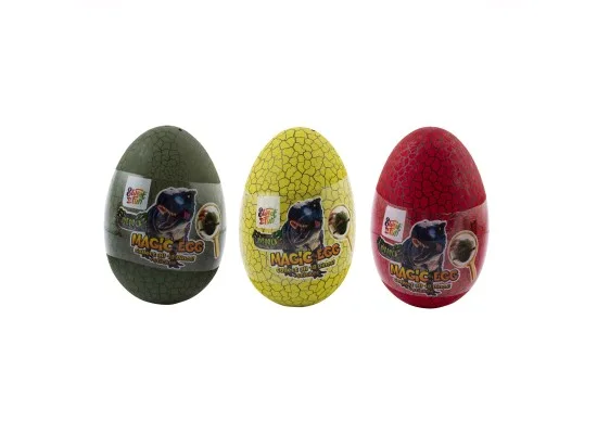 Dino Magic Egg - kouzelné vejce s 3D překvapením a cukrovinkou - mix variant 10 g