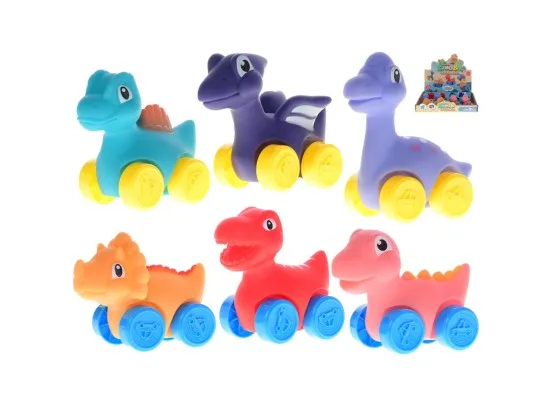Dinosaurus 7cm jezdící volný chod 18m+, různé varianty