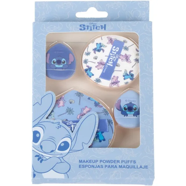 Disney Stitch Make-up Powder Puffs sada houbiček na make-up 4 ks