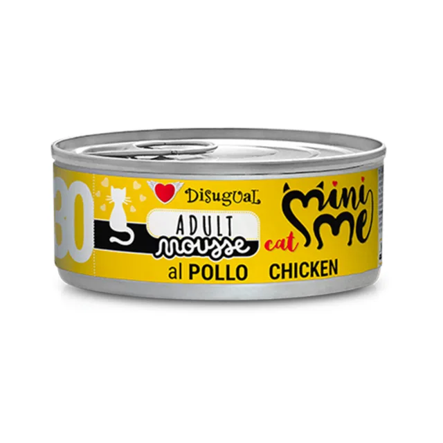 Disugual Mini-Me Cat Mousse 12 ks (12 x 85 g) - kuřecí