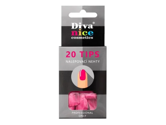 Diva & Nice nalepovací nehty tips 20 ks