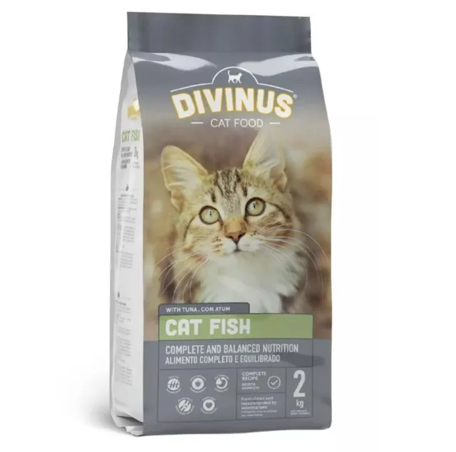 DIVINUS Fish s rybou 2kg pro dospělé kočky