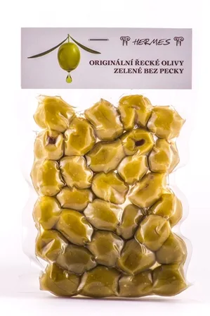 DMHERMES Olivy zelené bez pecky vakuované 140 g