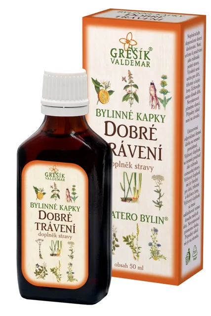 Dobré trávení bylinné kapky