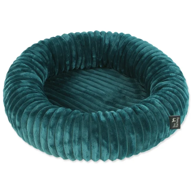 Dog Fantasy Pelech Stripe kulatý smaragdově zelený 50cm