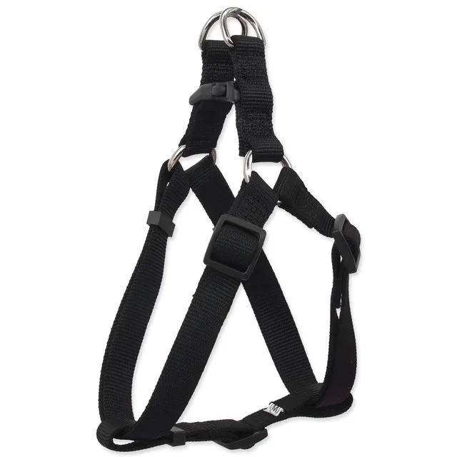 Dog Fantasy Postroj Classic M černý 2x53-77cm