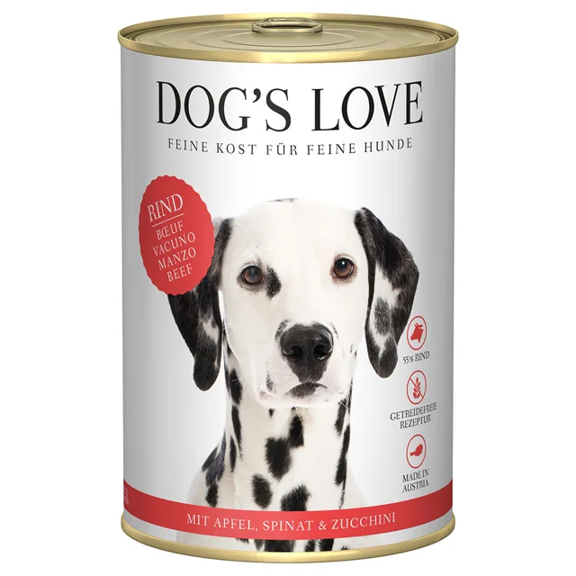 Dog's Love Adult 6 x 400 g - Hovězí maso