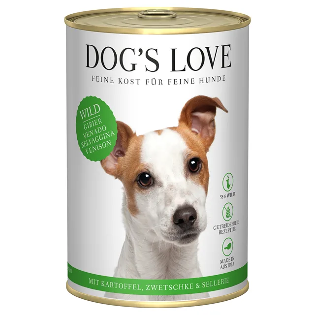 Dog's Love Adult 6 x 400 g - Hra