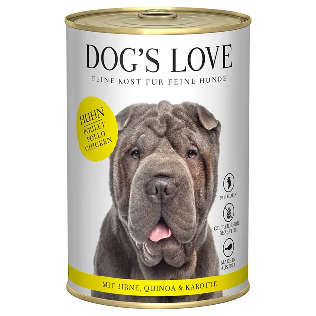 Dog's Love Adult 6 x 400 g - Kuře