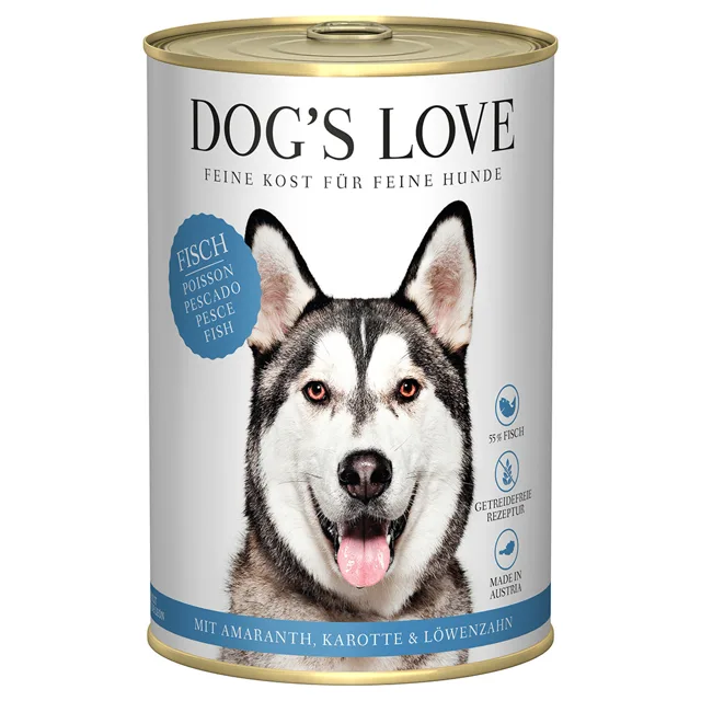 Dog's Love Adult 6 x 400 g - Ryby