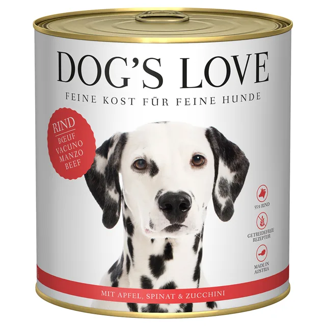 Dog's Love Adult 6 x 800 g - Hovězí maso