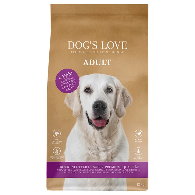 Dog´s Love Adult s jehněčím - 12 kg