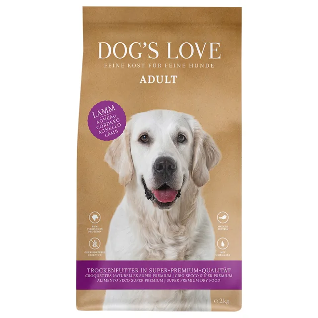 Dog´s Love Adult s jehněčím - výhodné balení: 2 x 12 kg