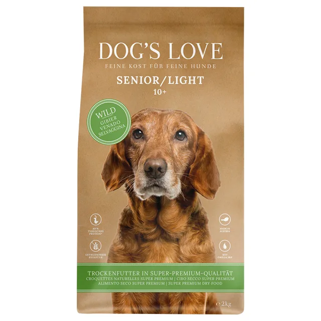 Dog´s Love Senior/Light se zvěřinou - 12 kg