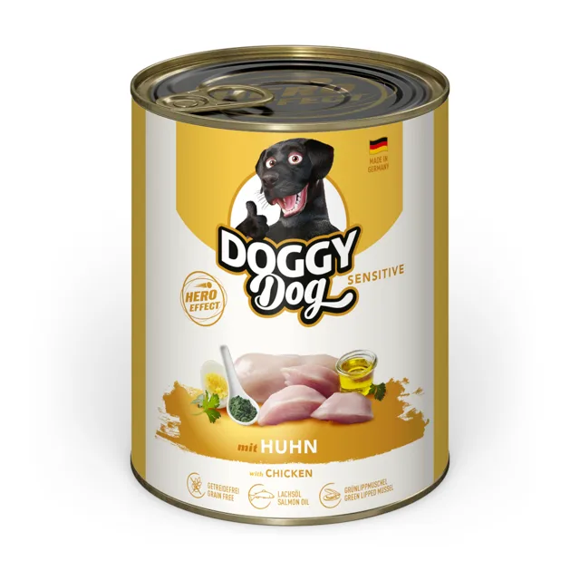 DOGGY Dog Adult 6 ks (6 x 800 g) - Sensitive s kuřecím