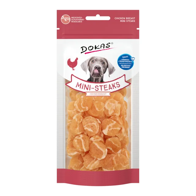 Dokas Mini Steaks kuřecí prsa - výhodné balení: 2 x 50 g