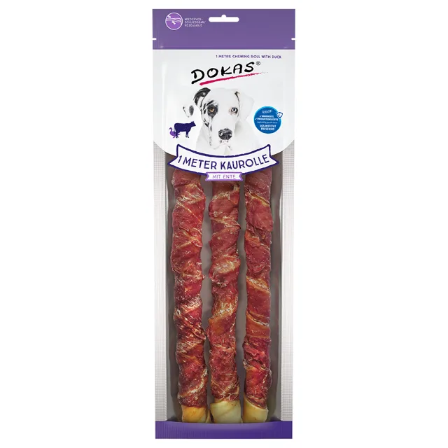 Dokas pamlsek 1 metrová žvýkací rolka - 315 g kuřecí