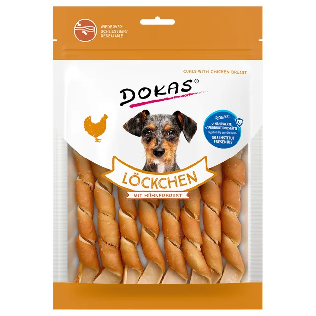 Dokas pamlsky s kuřecími prsy - Výhodné balení: 8 x 120 g