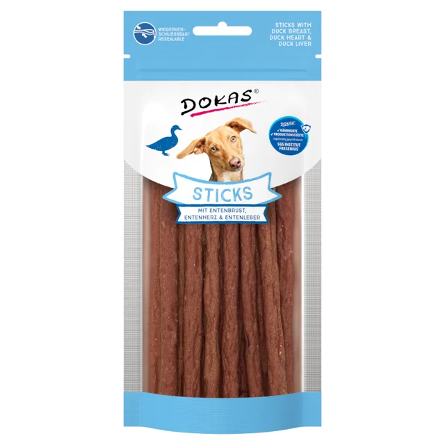Dokas Sticks - s kachními prsy, srdíčky a játry (60 g)