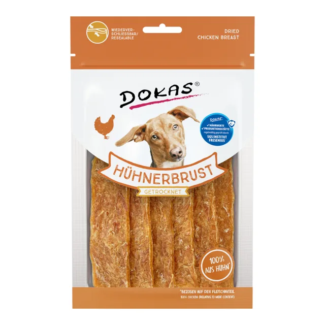 Dokas sušená kuřecí prsa - 70 g