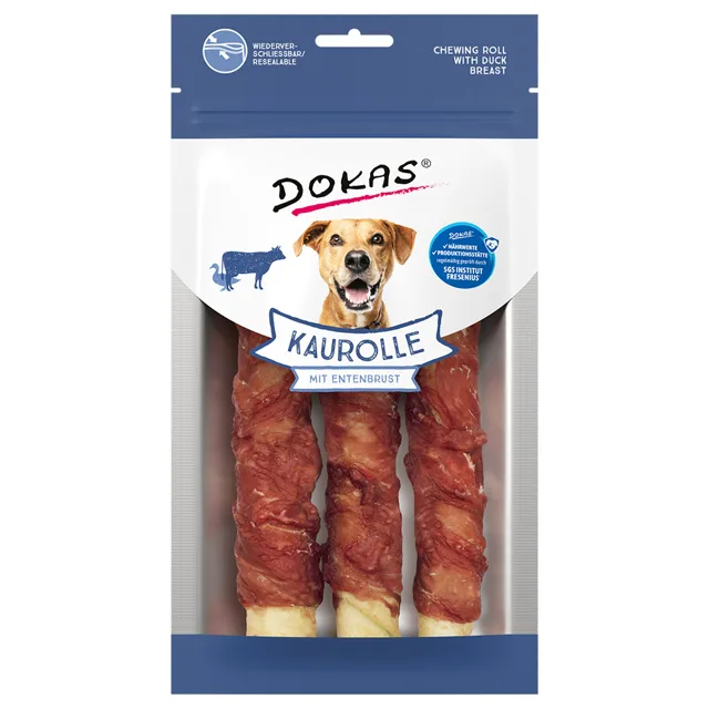 Dokas žvýkací rolky s kachními prsy - výhodné balení: 2 x cca 150 g (cca 300 g)