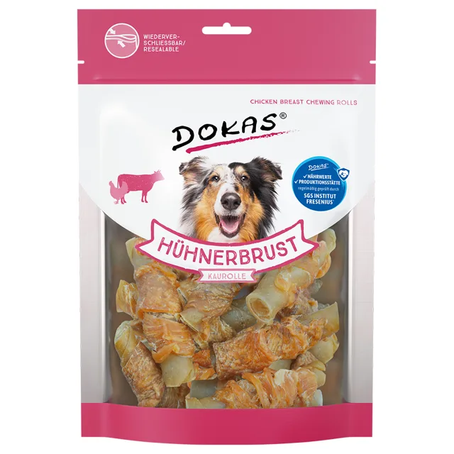 Dokas žvýkací rolky s kuřecími prsíčky - 2 x 250 g