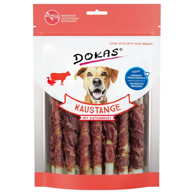 Dokas žvýkací tyčinky z hovězího a kachního masa - 3 x 200 g