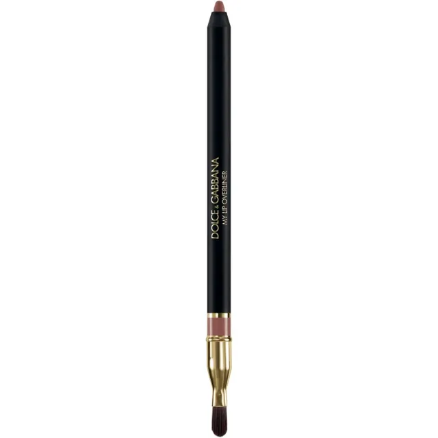Dolce&Gabbana Classic My Lip Overliner tužka na rty se štětečkem odstín 03 My Rosy Nude - Warm Rosy Brown Nude 1.2 g