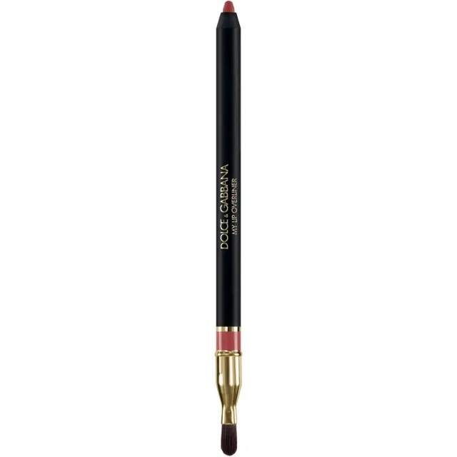 Dolce&Gabbana Classic My Lip Overliner tužka na rty se štětečkem odstín 07 My Crimson Red - Muted Dark Pink Rosy Red 1.2 g
