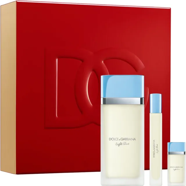 Dolce&Gabbana Light Blue EDT Trio Gift Set dárková sada pro ženy