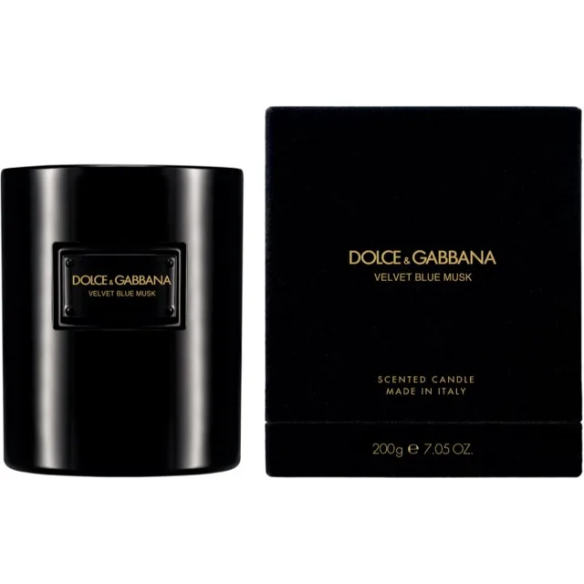 Dolce&Gabbana Velvet Blue Musk Scented Candle vonná svíčka 200 g