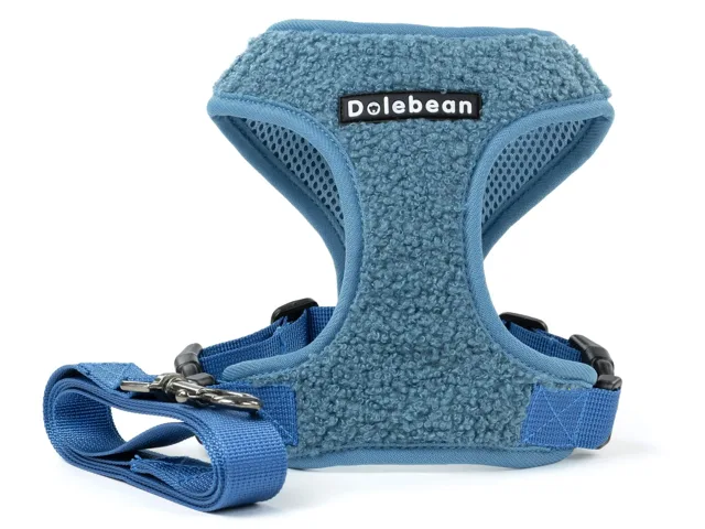 Dolebean kšíry pro psa s vodítkem | 35 – 58 cm Barva: Modrá, Obvod hrudníku: 36 - 44 cm