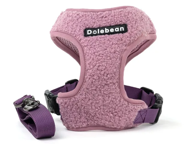 Dolebean kšíry pro psa s vodítkem | 35 – 58 cm Barva: Růžová, Obvod hrudníku: 35 - 38 cm