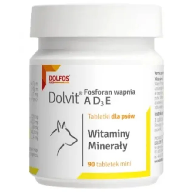 DOLFOS Dolvit Fosforečnan vápenatý ADзE 90 tab. vitamíny a minerály pro psy
