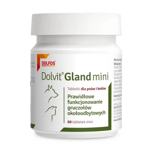 DOLFOS Dolvit Gland Mini 60 tbl. přípravek pro správnou funkci análních žláz pro psy a kočky